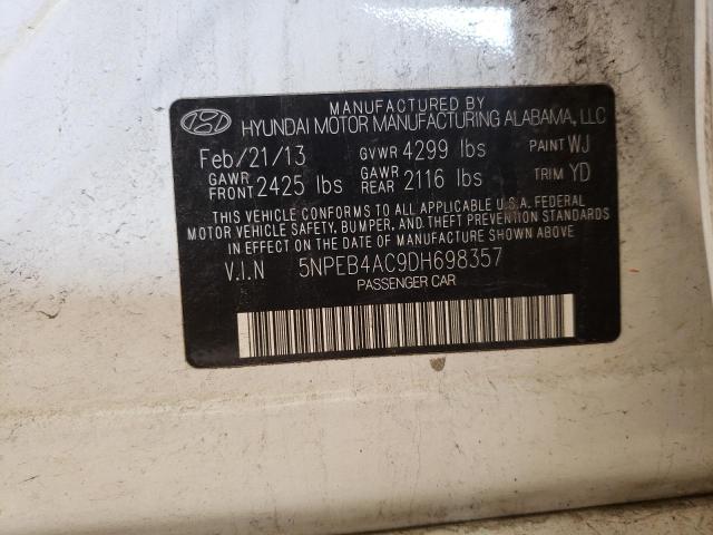 Photo 10 from auction – 2013 HYUNDAI SONATA GLS with VIN 5NPEB4AC9DH698357