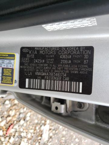 Photo 10 from auction – 2014 KIA OPTIMA LX with VIN KNAGM4A76E5461734