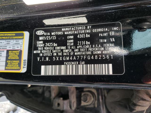 Photo 10 from auction – 2015 KIA OPTIMA LX with VIN 5XXGM4A77FG482561