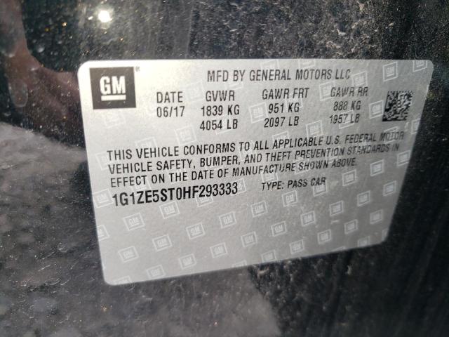 Photo 10 from auction – 2017 CHEVROLET MALIBU LT with VIN 1G1ZE5ST0HF293333