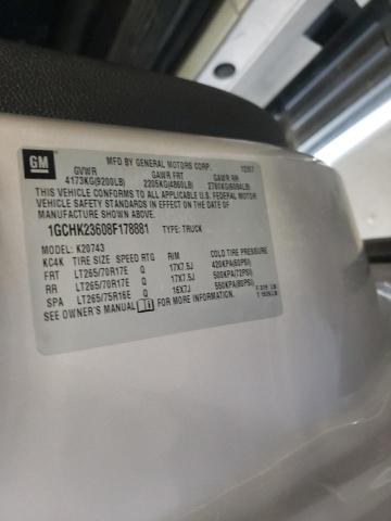 Photo 10 from auction – 2008 CHEVROLET SILVERADO with VIN 1GCHK23608F178881