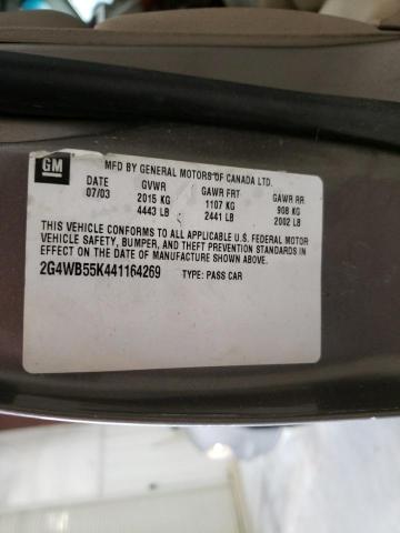 Photo 10 from auction – 2004 BUICK REGAL with VIN 2G4WB55K441164269
