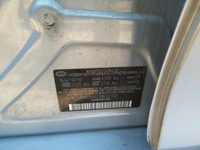 Photo 10 from auction – 2011 HYUNDAI SONATA GLS with VIN 5NPEB4AC9BH201921