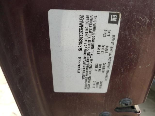 Photo 10 from auction – 2003 CHEVROLET IMPALA with VIN 2G1WF52E239287875