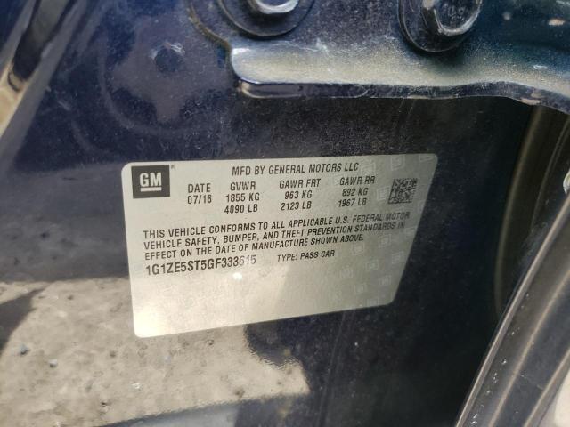 Photo 10 from auction – 2016 CHEVROLET MALIBU LT with VIN 1G1ZE5ST5GF333615