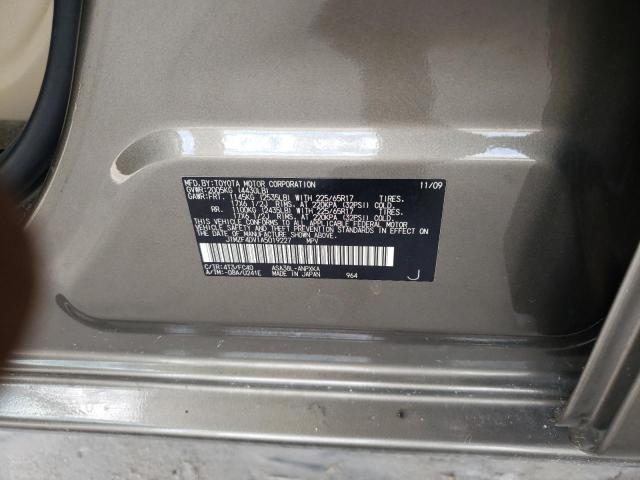 Photo 10 from auction – 2010 TOYOTA RAV4 with VIN JTMZF4DV1A5019227