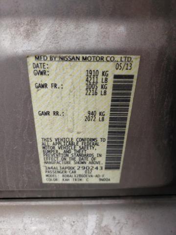 Photo 10 from auction – 2013 NISSAN ALTIMA 2.5 with VIN 1N4AL3AP0DC290243
