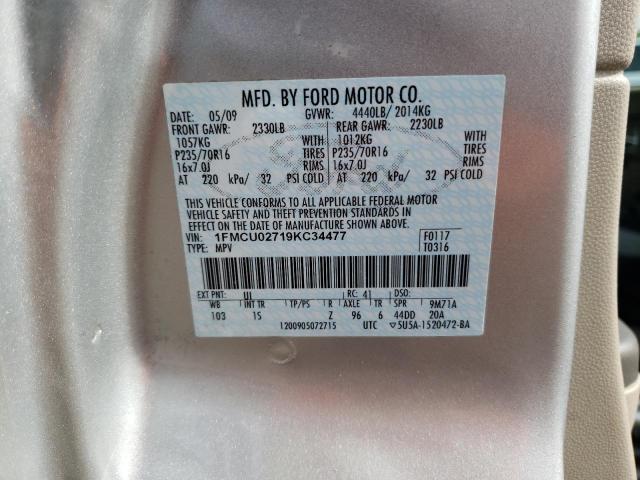 Photo 10 from auction – 2009 FORD ESCAPE XLS with VIN 1FMCU02719KC34477