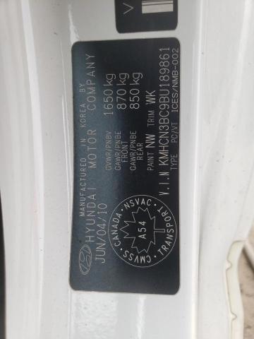 Photo 10 from auction – 2011 HYUNDAI ACCENT SE with VIN KMHCN3BC9BU189861