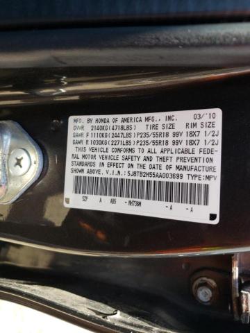 Photo 10 from auction – 2010 ACURA RDX TECHNO with VIN 5J8TB2H55AA003699