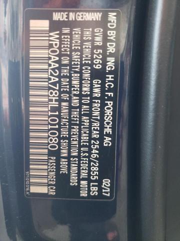 Photo 10 from auction – 2017 PORSCHE PANAMERA 2 with VIN WP0AA2A78HL101080