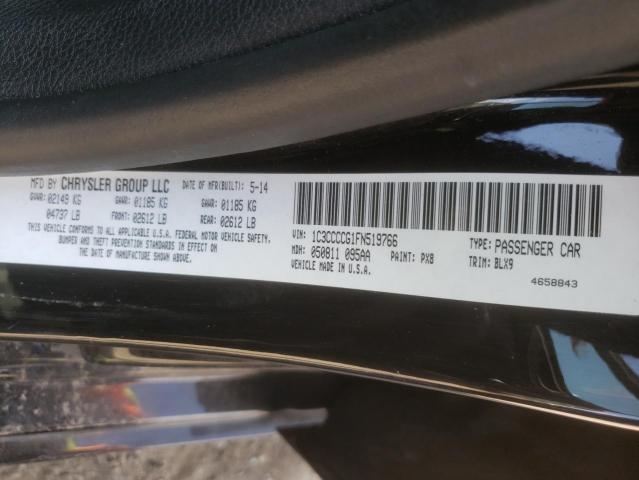Photo 10 from auction – 2015 CHRYSLER 200 C with VIN 1C3CCCCG1FN519766