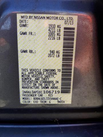 Photo 10 from auction – 2014 NISSAN ALTIMA 2.5 with VIN 1N4AL3AP1EC106719