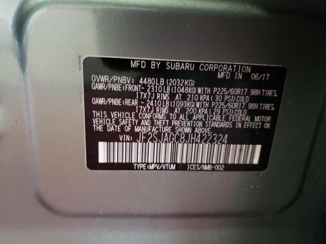 Photo 10 from auction – 2018 SUBARU FORESTER 2 with VIN JF2SJAGC8JH422324