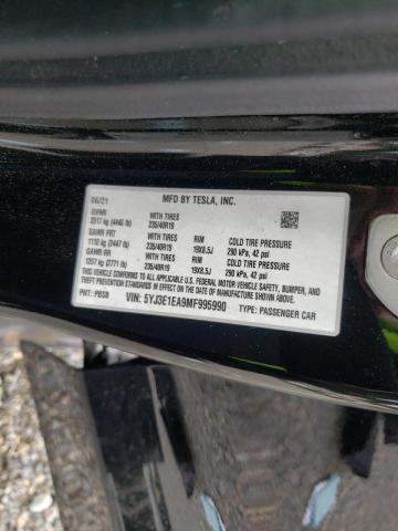 Photo 10 from auction – 2021 TESLA MODEL 3 with VIN 5YJ3E1EA9MF995990