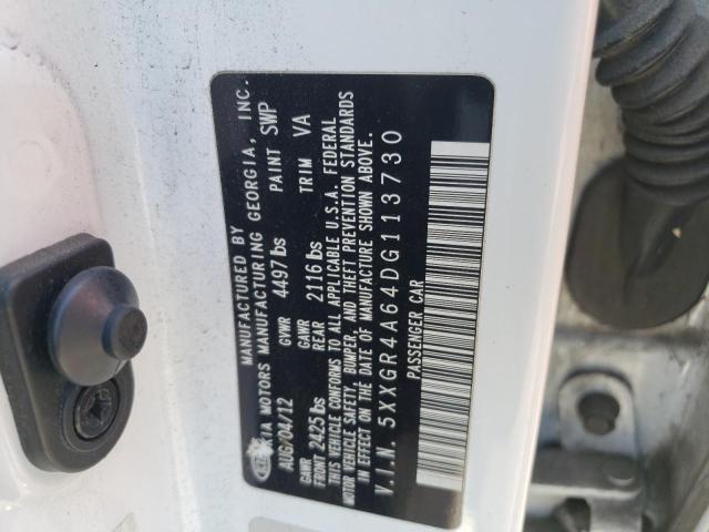 Photo 10 from auction – 2013 KIA OPTIMA SX with VIN 5XXGR4A64DG113730