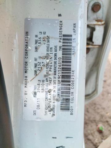 Photo 10 from auction – 2012 MAZDA 3 I with VIN JM1BL1UF9C1526310