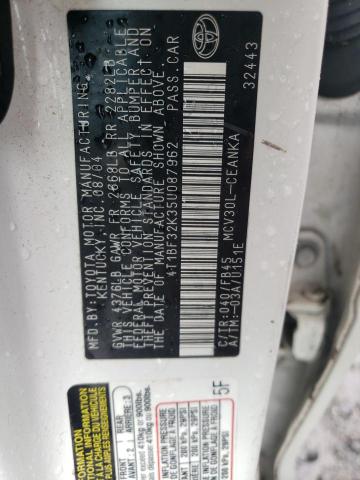Photo 10 from auction – 2005 TOYOTA CAMRY LE with VIN 4T1BF32K35U087962