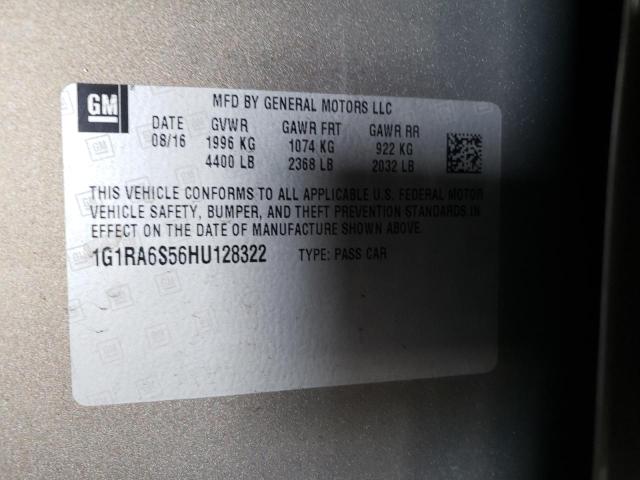 Photo 10 from auction – 2017 CHEVROLET VOLT LT with VIN 1G1RA6S56HU128322