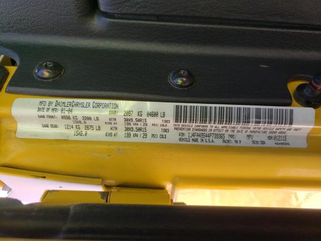 Photo 10 from auction – 2004 JEEP WRANGLER / with VIN 1J4FA49S44P739365