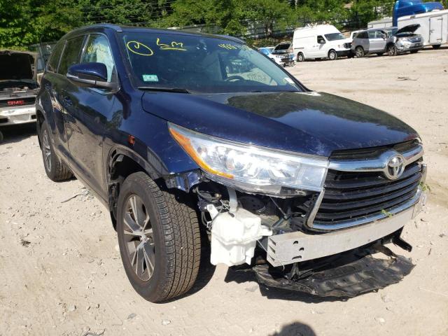 TOYOTA HIGHLANDER 2016 with VIN 5TDJKRFH0GS258252 - Photo from auction