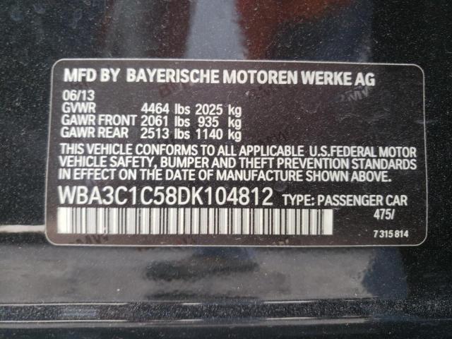 Photo 10 from auction – 2013 BMW 328 I SULE with VIN WBA3C1C58DK104812