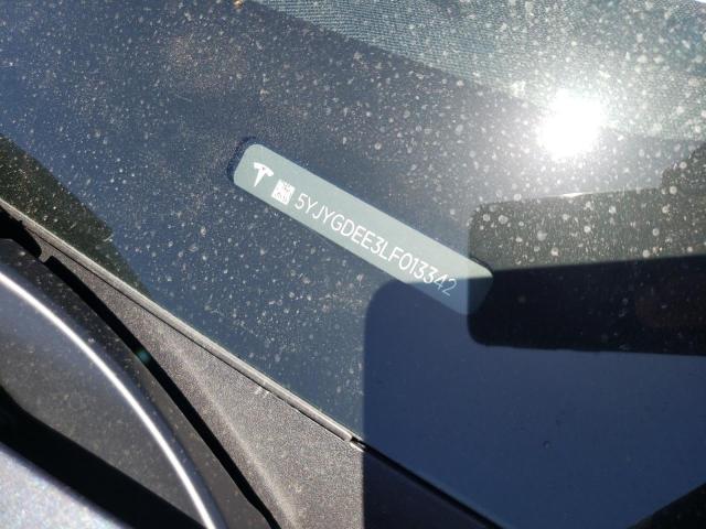 Photo 10 from auction – 2020 TESLA MODEL Y with VIN 5YJYGDEE3LF013342