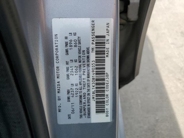 Photo 10 from auction – 2011 MAZDA SPEED 3 with VIN JM1BL1K30B1490353