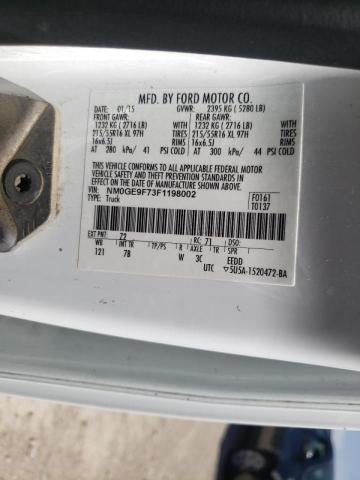 Photo 10 from auction – 2015 FORD TRANSIT CO with VIN NM0GE9F73F1198002