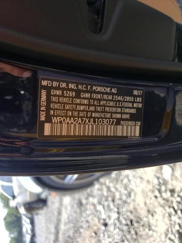 Photo 10 from auction – 2018 PORSCHE PANAMERA 4 with VIN WP0AA2A7XJL103077