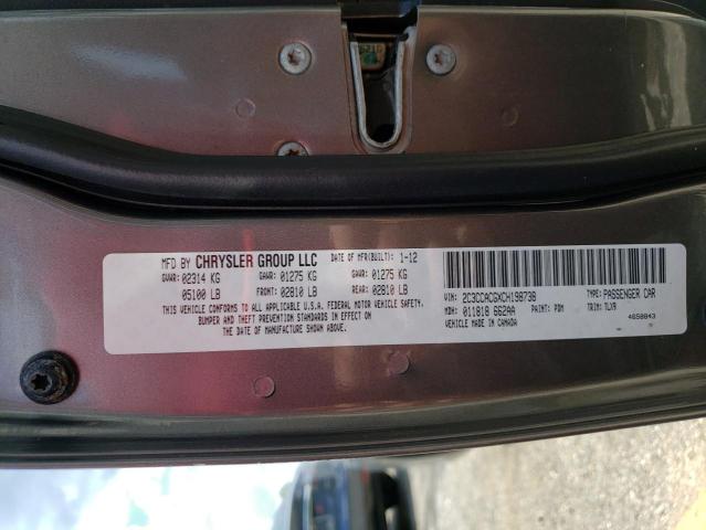 Photo 10 from auction – 2012 CHRYSLER 300 LIMITE with VIN 2C3CCACGXCH198738