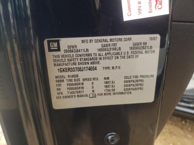 Photo 10 from auction – 2008 GMC ACADIA SLT with VIN 1GKER33708J174604