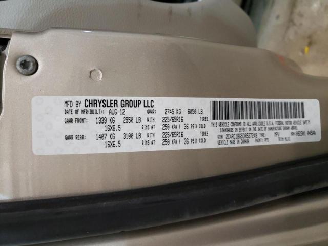 Photo 10 from auction – 2013 CHRYSLER TOWN & COU with VIN 2C4RC1BG5DR527249