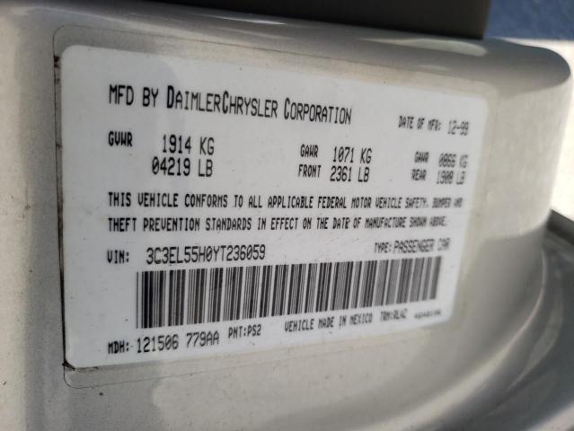 Photo 10 from auction – 2000 CHRYSLER SEBRING with VIN 3C3EL55H0YT236059