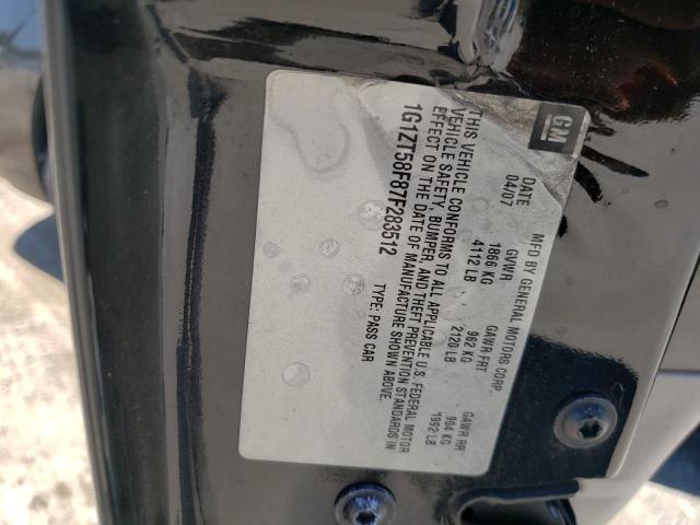 Photo 10 from auction – 2007 CHEVROLET MALIBU LT with VIN 1G1ZT58F87F283512