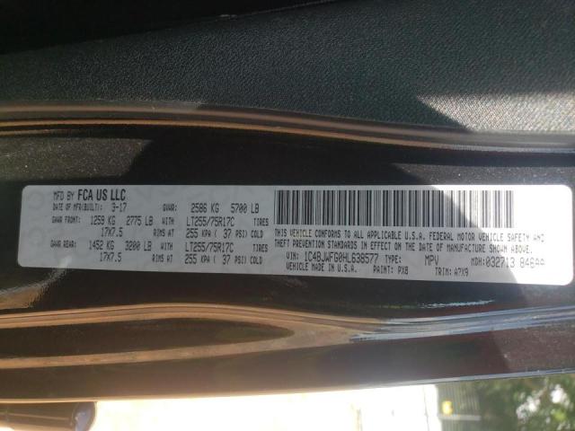 Photo 10 from auction – 2017 JEEP WRANGLER U with VIN 1C4BJWFG0HL638577