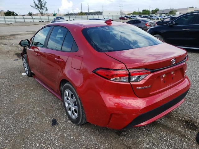 Photo 3 from auction – 2021 TOYOTA COROLLA LE with VIN 5YFEPMAE0MP191806