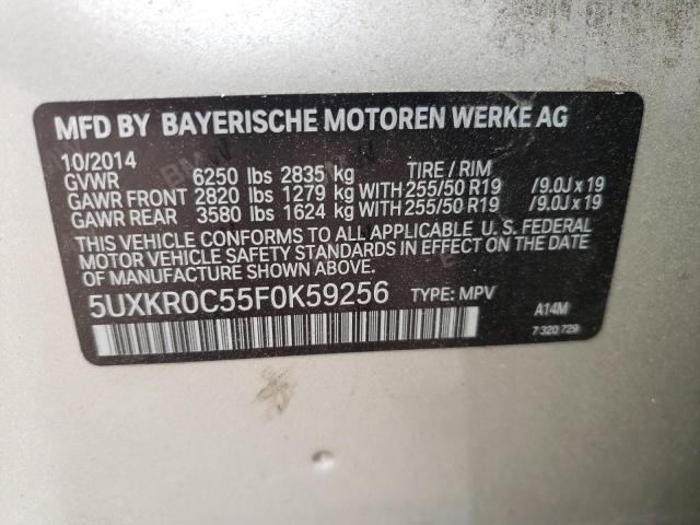 Photo 10 from auction – 2015 BMW X5 XDRIVE3 with VIN 5UXKR0C55F0K59256