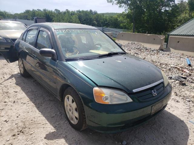 Photo 1 from auction – 2001 HONDA CIVIC EX with VIN 2HGES26701H610317