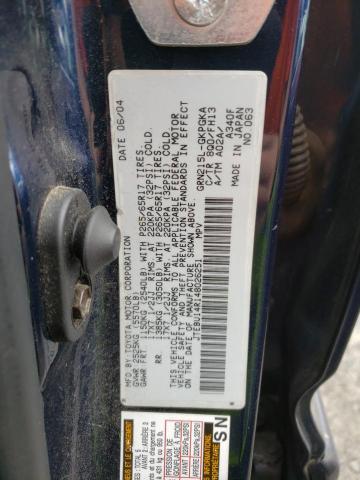 Photo 10 from auction – 2004 TOYOTA 4RUNNER SR with VIN JTEBU14R148026251