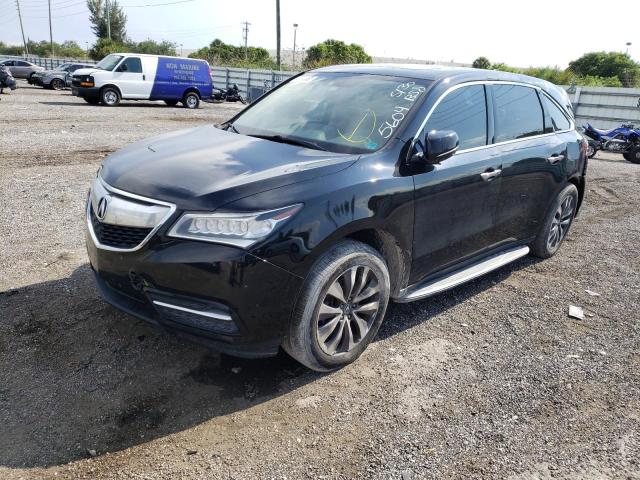 Photo 2 from auction – 2015 ACURA MDX TECHNO with VIN 5FRYD4H66FB015604