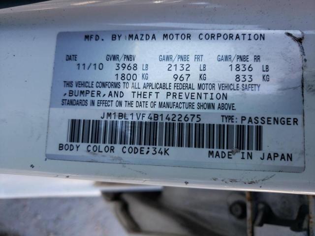 Photo 10 from auction – 2011 MAZDA 3 I with VIN JM1BL1VF4B1422675