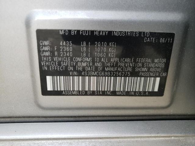 Photo 10 from auction – 2011 SUBARU LEGACY 2.5 with VIN 4S3BMCG69B3256275
