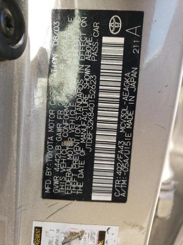 Photo 10 from auction – 2004 TOYOTA CAMRY LE with VIN JTDBF32K840152623