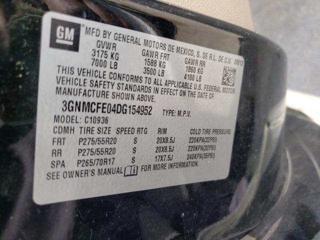 Photo 10 from auction – 2013 CHEVROLET AVALANCHE with VIN 3GNMCFE04DG154952