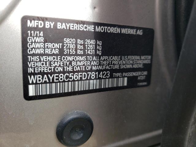 Photo 10 from auction – 2015 BMW 750 LI with VIN WBAYE8C56FD781423