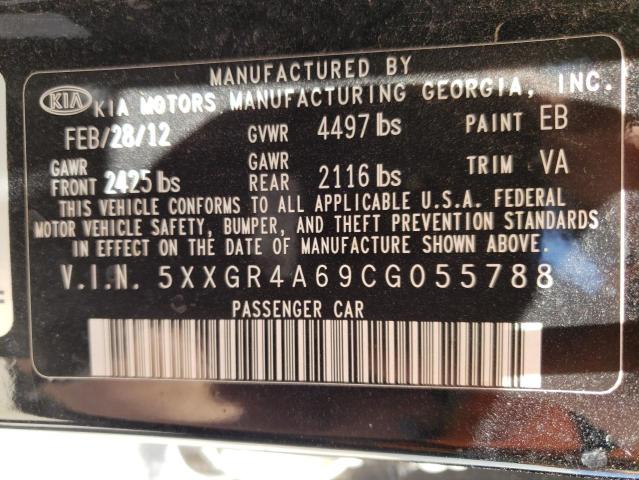 Photo 10 from auction – 2012 KIA OPTIMA with VIN 5XXGR4A69CG055788