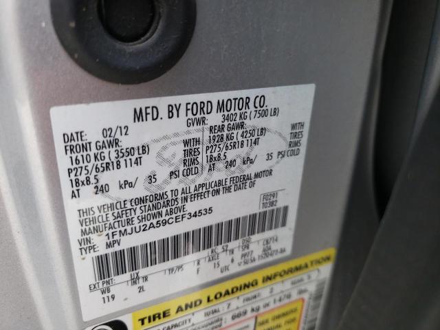 Photo 10 from auction – 2012 FORD EXPEDITION with VIN 1FMJU2A59CEF34535