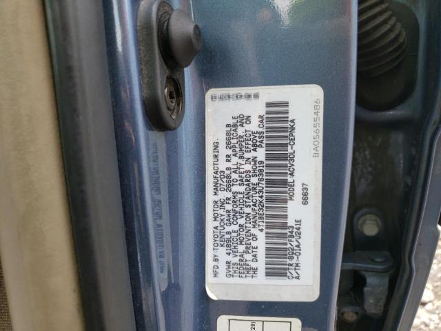 Photo 10 from auction – 2003 TOYOTA CAMRY with VIN 4T1BE32K43U763819