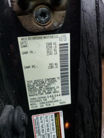 Photo 10 from auction – 2010 NISSAN ALTIMA S with VIN 1N4AL2EPXAC146344